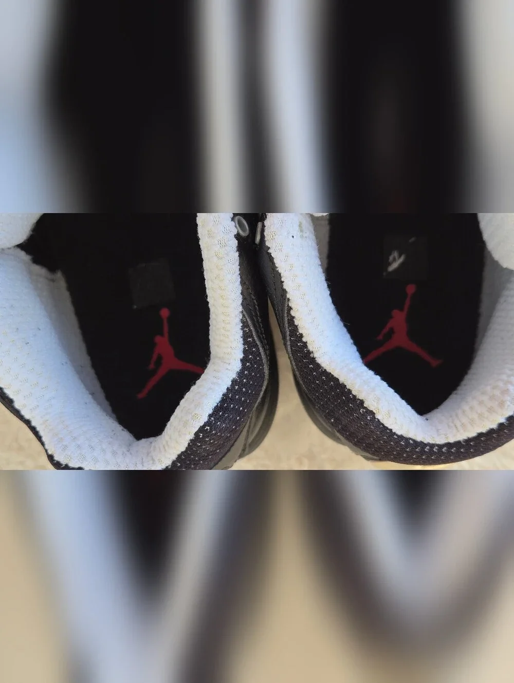 VNFS Nike Air Jordan Jumpman Team 1 Black White Red 644938-002 Size 9.5 OG Box